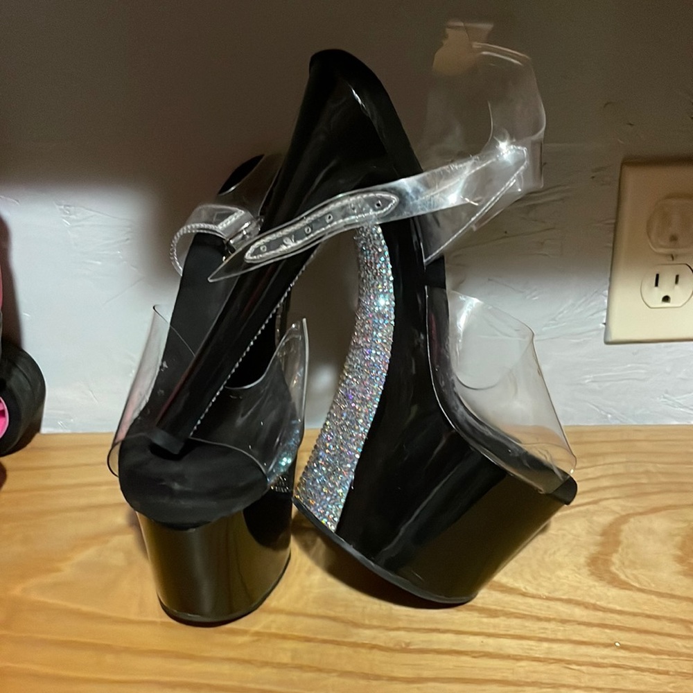 Pleaser gem stone heels